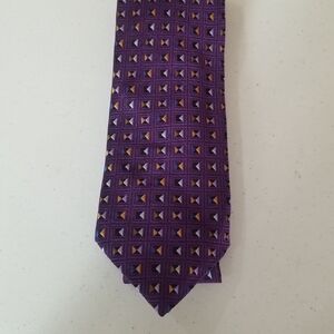 Altea Milano Multicolor Geometric Silk Tie